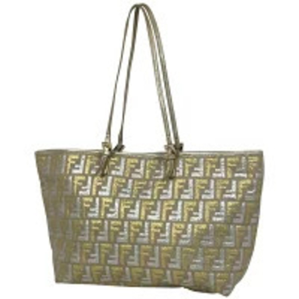 Fendi Zucca tote bag shoulder canvas gold